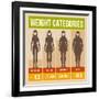 Body Mass Index Retro Poster-In-Finity-Framed Art Print