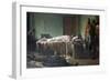 Body of Luciano Manara Visited by Soldiers-Eleuterio Pagliano-Framed Giclee Print
