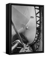 Body of Zeppelin Airship "Hindenburg" Viewed from the Motor Gondola-null-Framed Stretched Canvas