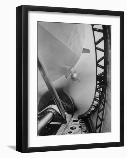 Body of Zeppelin Airship "Hindenburg" Viewed from the Motor Gondola-null-Framed Premium Photographic Print