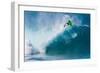 Bodyboarding at Banzai Pipeline, North Shore, Oahu, Hawaii-Mark A Johnson-Framed Photographic Print