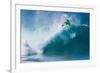 Bodyboarding at Banzai Pipeline, North Shore, Oahu, Hawaii-Mark A Johnson-Framed Photographic Print