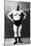 Bodybuilder in Hands on Hips Pose-null-Mounted Art Print