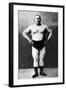 Bodybuilder in Hands on Hips Pose-null-Framed Art Print