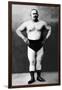 Bodybuilder in Hands on Hips Pose-null-Framed Art Print