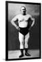 Bodybuilder in Hands on Hips Pose-null-Framed Art Print