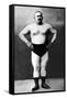 Bodybuilder in Hands on Hips Pose-null-Framed Stretched Canvas