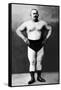 Bodybuilder in Hands on Hips Pose-null-Framed Stretched Canvas