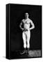 Bodybuilder in Leotard and Boots-null-Framed Stretched Canvas