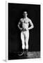 Bodybuilder in Leotard and Boots-null-Framed Art Print