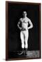 Bodybuilder in Leotard and Boots-null-Framed Art Print