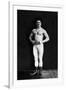 Bodybuilder in Leotard and Boots-null-Framed Art Print