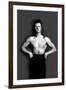 Bodybuilder in Pants with Bared Torso-null-Framed Art Print