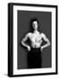 Bodybuilder in Pants with Bared Torso-null-Framed Art Print