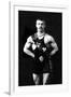 Bodybuilder in Sash-null-Framed Art Print