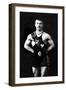 Bodybuilder in Sash-null-Framed Art Print