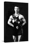 Bodybuilder in Sash-null-Stretched Canvas