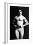 Bodybuilder in Tights-null-Framed Art Print