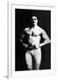 Bodybuilder in Tights-null-Framed Art Print