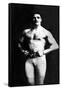 Bodybuilder in Tights-null-Framed Stretched Canvas