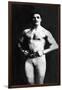 Bodybuilder in Tights-null-Framed Art Print