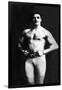 Bodybuilder in Tights-null-Framed Art Print