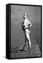 Bodybuilder's Back and Left Profile-null-Framed Stretched Canvas