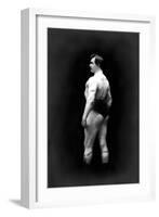 Bodybuilder's Back and Partial Left Profile-null-Framed Art Print