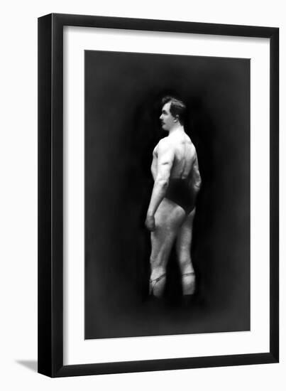 Bodybuilder's Back and Partial Left Profile-null-Framed Art Print