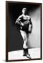 Bodybuilder's Shadowed Front and Partial Right Profile-null-Framed Art Print