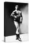 Bodybuilder's Shadowed Front and Partial Right Profile-null-Stretched Canvas