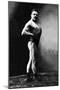 Bodybuilder's Shadowed Front and Right Profile-null-Mounted Art Print