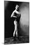 Bodybuilder's Shadowed Front and Right Profile-null-Mounted Art Print