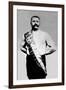 Bodybuilder Wearing Bandolier of Victory-null-Framed Art Print