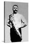 Bodybuilder Wearing Bandolier of Victory-null-Stretched Canvas