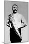 Bodybuilder Wearing Bandolier of Victory-null-Mounted Art Print