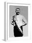 Bodybuilder Wearing Bandolier of Victory-null-Framed Art Print