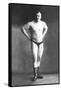 Bodybuilder with Hands on Hips-null-Framed Stretched Canvas