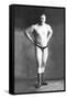 Bodybuilder with Hands on Hips-null-Framed Stretched Canvas