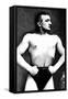 Bodybuilder with Thumbs Tucked in Belt-null-Framed Stretched Canvas