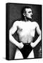 Bodybuilder with Thumbs Tucked in Belt-null-Framed Stretched Canvas