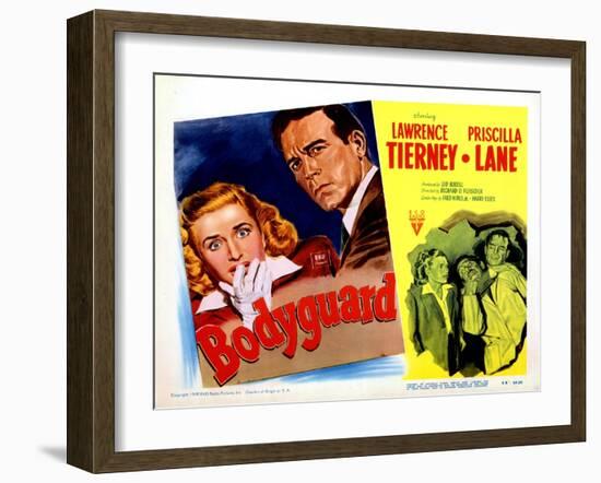 Bodyguard, Priscilla Lane, Lawrence Tierney, Priscilla Lane, 1948-null-Framed Art Print