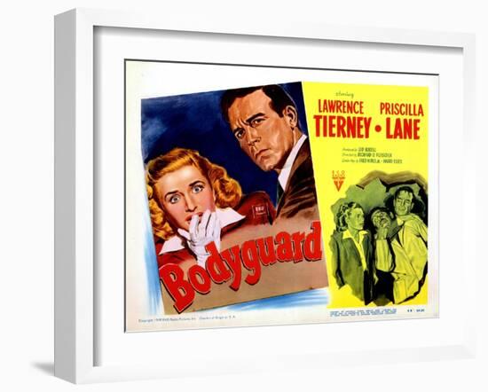 Bodyguard, Priscilla Lane, Lawrence Tierney, Priscilla Lane, 1948-null-Framed Art Print