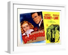 Bodyguard, Priscilla Lane, Lawrence Tierney, Priscilla Lane, 1948-null-Framed Art Print