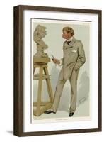 Boehm Stands by Bust, Spy-null-Framed Art Print