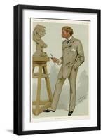 Boehm Stands by Bust, Spy-null-Framed Art Print