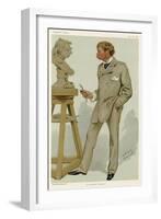 Boehm Stands by Bust, Spy-null-Framed Art Print