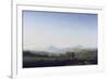 Boehmische Landschaft Mit Dem Milleschauer-Caspar David Friedrich-Framed Giclee Print