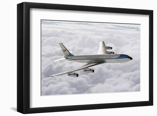 Boeing 707 1st president plane-null-Framed Art Print