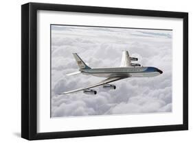 Boeing 707 1st president plane-null-Framed Art Print